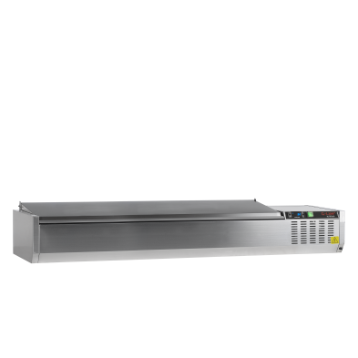 Vitrina refrigerada sobre encimera GN1/3 TEFCOLD GVC38-180 S/S