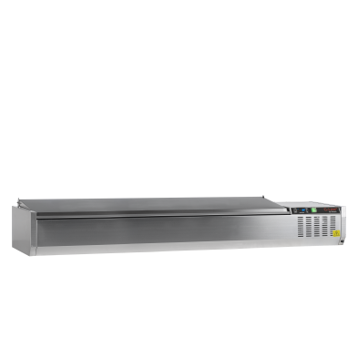 Vitrina refrigerada sobre encimera GN1/3 TEFCOLD GVC38-200 S/S