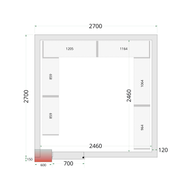 CRNF2727 TEFCOLD Shelf Rack System Kit