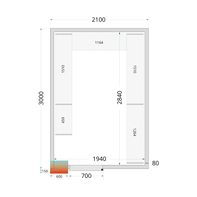 CRPF2130 TEFCOLD Shelf Rack System Kit