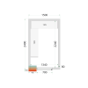 CRPF1524 TEFCOLD Shelf Rack System Kit