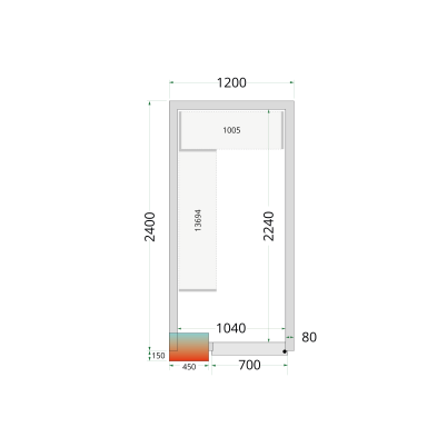 CRPF1224 TEFCOLD Shelf Rack System Kit