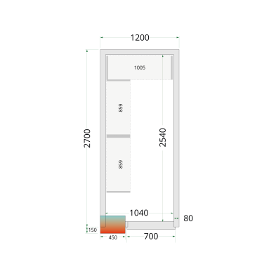 CRPF1227 TEFCOLD Shelf Rack System Kit