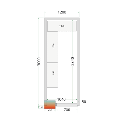 CRPF1230 TEFCOLD Shelf Rack System Kit