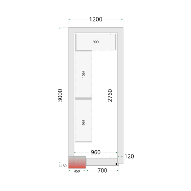CRNF1230 TEFCOLD Shelf Rack System Kit