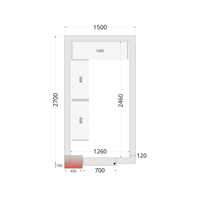 CRNF1527 TEFCOLD Shelf Rack System Kit