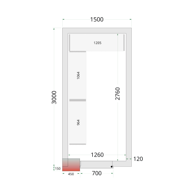 CRNF1530 TEFCOLD Shelf Rack System Kit