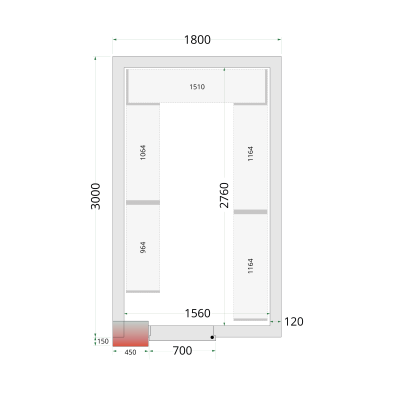 CRNF1830 TEFCOLD Shelf Rack System Kit