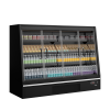 TEFCOLD Galaxy+ GPL20FGD Geladeira de parede preta do supermercado
