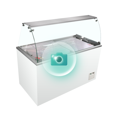 Congelador para helados de cubeta TEFCOLD IDA200-W1+