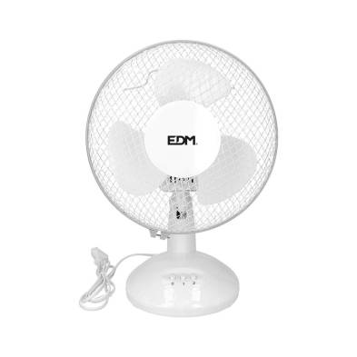 Ventilador de mesa branco: 25w, 41 db, pás: ø23, 27 x 24 x 36 cm