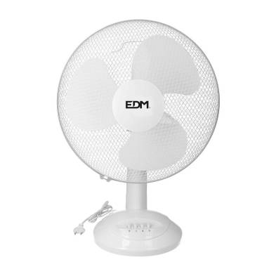Ventilador de sobremesa blanco: 45w, 54,14 db, aspas: ø40 x 61 cm