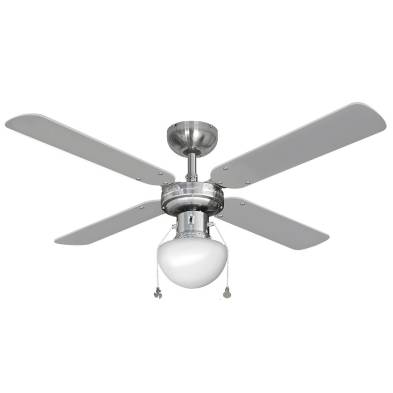 Ventoinha de teto modelo caribe. cor cromado. potência: 50w pás: ø102cm edm