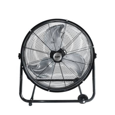 Ventilador industrial de suelo, con ruedas, negro 180 w, 59,8 db, aspas ø60 x 70 cm