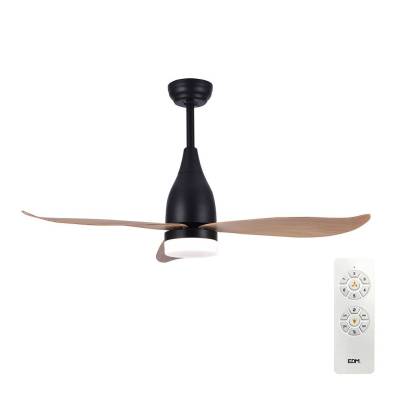 Ventoinha de teto de led 112cm dc 15w + luz 18w 2.190lm 3.000k- 4000k-5.000k, 3cct, mod.45db kattegat edm