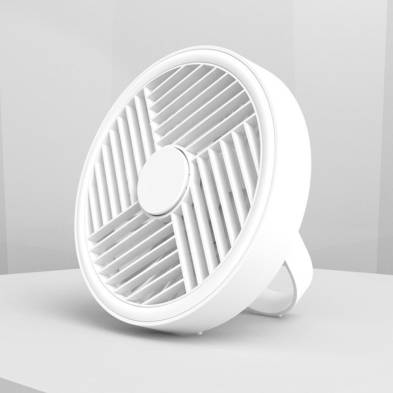 Ventilador de sobremesa recargable blanco led splash 5,5 w, 6500 k, ø180 x 85 x 160 mm