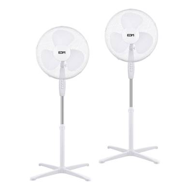 Ventilador de pie 38 w, blanco, ø40 cm, pack de 2 unidades en una caja