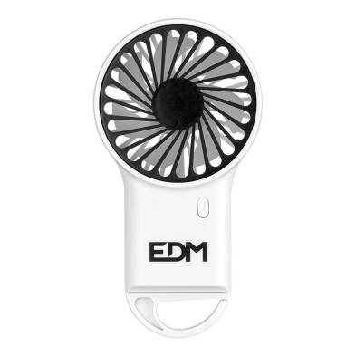 Ventilador de mano con gancho, 8 x 2,9 x 15,5 cm