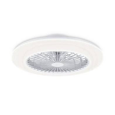 Ventilador de techo, led 3 cct, dc 25 w + led 60 w, modelo amigo, blanco con difusor opal, ø57,5 cm