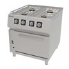 Cocina Profesional a Gas con Horno de 4 Fuegos, 37,20 kW, 800 x 900 x 900 mm REPAGAS SARA CGS-941
