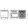 Cocina Profesional a Gas con Horno de 4 Fuegos, 37,20 kW, 800 x 900 x 900 mm REPAGAS SARA CGS-941