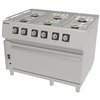 Cocina Profesional a Gas con Horno de Gran Capacidad de 6 Fuegos, 57,80 kW, 1.200 x 900 x 900 mm REPAGAS SARA CGS-961H