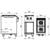 Cocina Profesional a Gas de 2 Fuegos, 14,60 kW, 400 x 750 x 900 mm REPAGAS SARA CGS-720