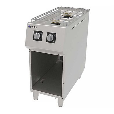 Cocina Profesional a Gas de 2 Fuegos, 14,60 kW, 400 x 900 x 900 mm REPAGAS SARA CGS-920