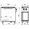 Cocina Profesional a Gas de 2 Fuegos, 14,60 kW, 400 x 900 x 900 mm REPAGAS SARA CGS-920