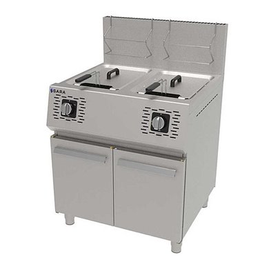 Freidora Profesional a Gas de 2 x 16 litros REPAGAS SARA FGS-72/16