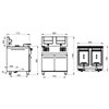 Freidora Profesional a Gas de 2 x 16 litros REPAGAS SARA FGS-72/16