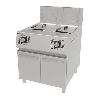 Freidora Profesional a Gas de 2 x 16 litros REPAGAS SARA FGS-92/16