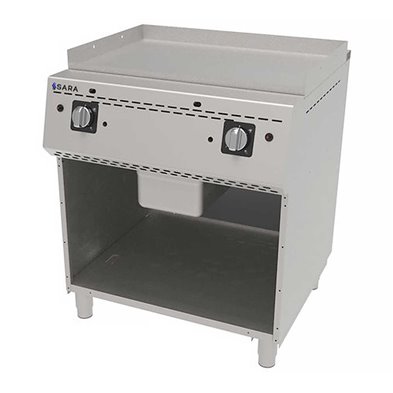 Fry-Top Profesional a Gas de Acero Rectificado, 15,00 kW, 800 x 750 x 900 mm REPAGAS SARA FTGS-72