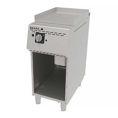 Fry-Top Profesional a Gas de Acero Rectificado, 7,50 kW, 400 x 750 x 900 mm REPAGAS SARA FTGS-71