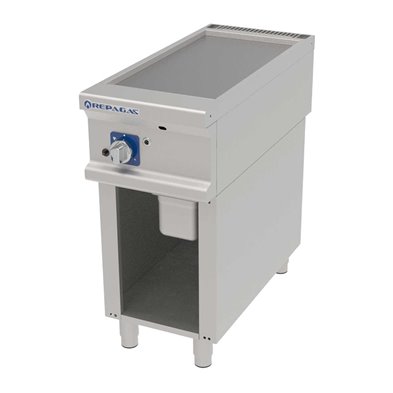 Fry-Top Profesional a Gas de Acero Rectificado, 7,50 kW, 400 x 900 x 900 mm REPAGAS SARA FTGS-91