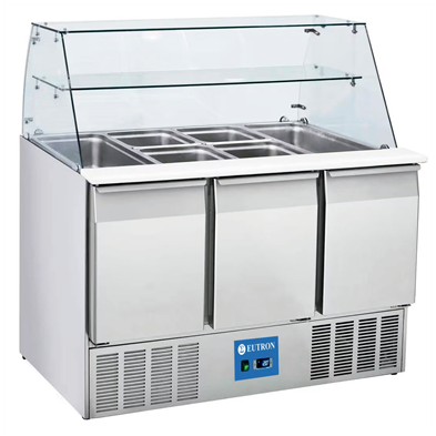 Mesa refrigerada de preparación con cristal S903CG