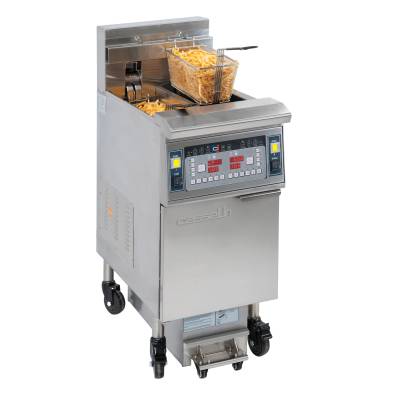 Fritadeira elétrica profissional com filtração de 2 depósitos de 12 + 12 litros de 17 kW CASSELIN CFPF212