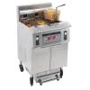 Fritadeira elétrica profissional com filtração de 2 depósitos de 12 + 22 litros de 25,5 kW CASSELIN CFPF1222