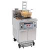 Fritadeira elétrica profissional com filtragem automática e elevação de 2 depósitos de 12 + 22 litros e 25,5 kW CASSELIN CFPRAF1