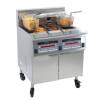 Freidora profesional eléctrica con filtración 2 cubas 22 + 22 litros 34 kW CASSELIN CFPF222