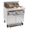 Freidora profesional eléctrica con filtración 4 cubas 12 + 12 + 12 + 12 litros 34 kW CASSELIN CFPF124