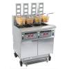 Freidora profesional eléctrica con filtración y elevación automática 4 cubas 12 + 12 + 12 + 12 litros 34 kW CASSELIN CFPRAF124