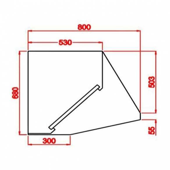 Hostelbar- Campana Extractora Industrial Snack Acero Inoxidable Fondo 800 Con Turbina