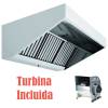 - Campana Extractora Industrial Slim Techo Bajo Acero Inoxidable Fondo 800 Con Turbina