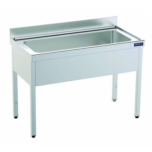 Distform- Fregadero industrial acero inoxidable fondo 700 1 cuba Gran Capacidad