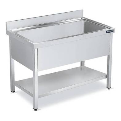 Distform- Fregadero industrial acero inoxidable fondo 700 1 cuba Gran Capacidad
