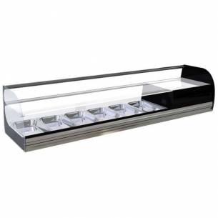Vitrina Tapas refrigerada sobremostrador Doble Piso 6 Bandejas GN 1/3