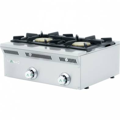 Mainho- Cocina 2 Fuegos a Gas Serie Eco-Line 600x500x240h mm MAINHO ELE-62G