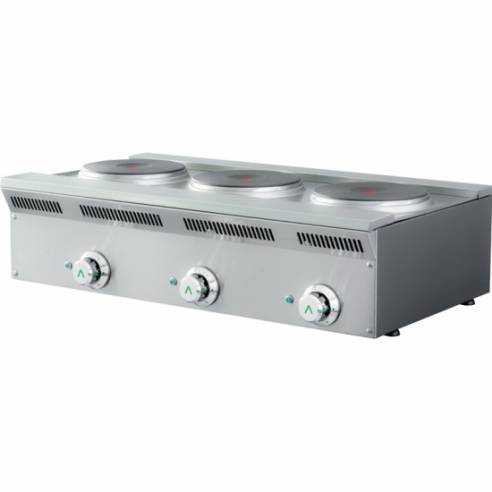 Mainho- Cocina 3 Fuegos Eléctrica Serie Eco-Line 900x500x240h mm MAINHO ELE-93EM