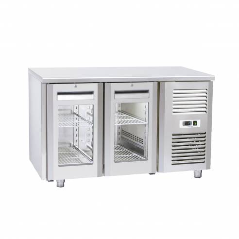 Cool Head- Bajomostrador conservación 2 Puertas de Cristal Gastronorm QRG 2100 / 2200